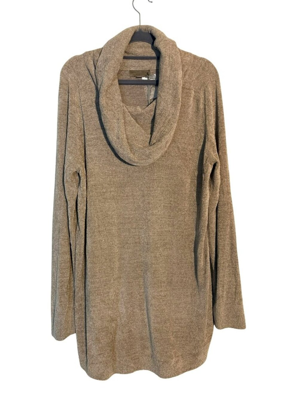NWT Barefoot Dreams Coastal Cowl Neck Tunic Sweater Size L CozyChic Ultra Lite